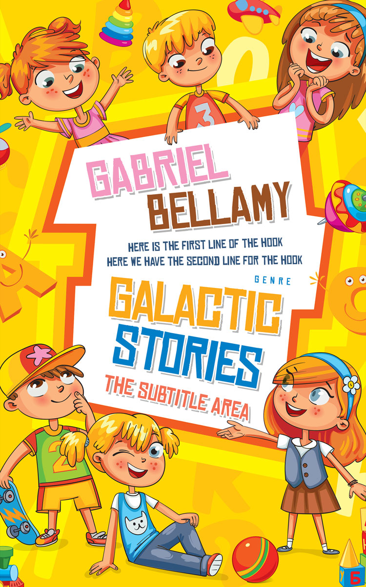 2D view of Lightning Yellow #26134 - Premade Teen & Young Adult Book Cover