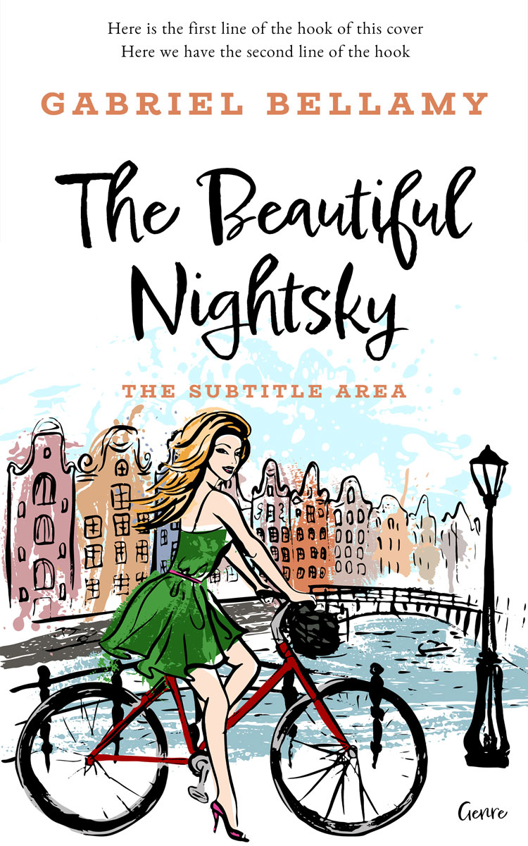 2D view of Hunter Green #26150 - Premade Chick Lit Book Cover