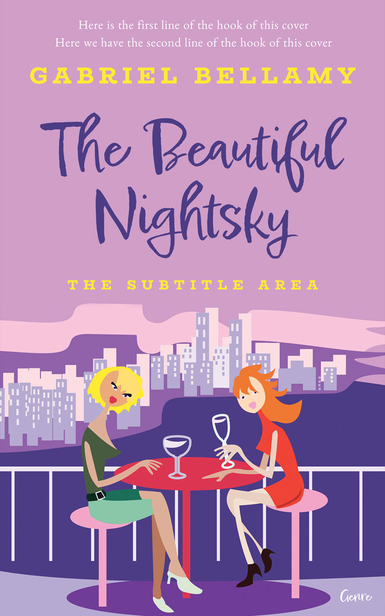 2D view of Premade Romance Book Cover - Lilac