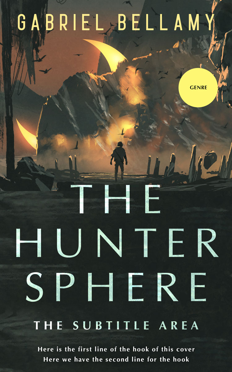 2D view of Heavy Metal #26188 - Premade Fantasy Book Cover