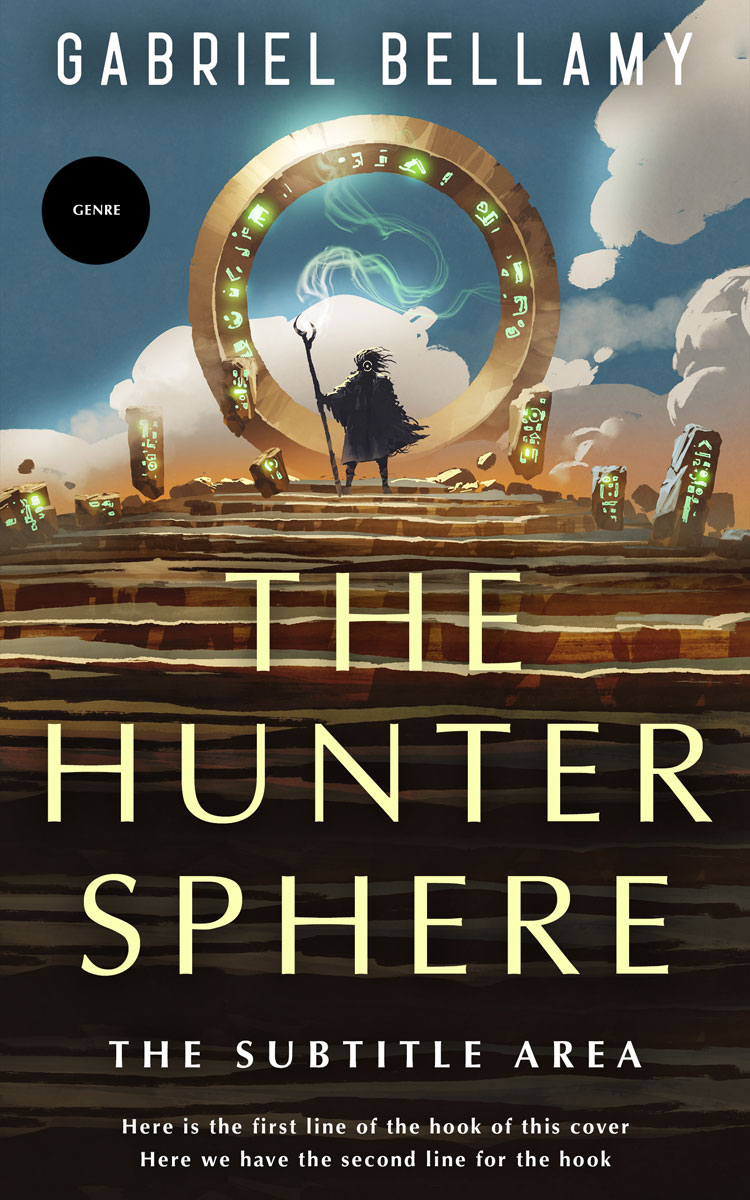 2D view of Tuatara #26189 - Premade Fantasy Book Cover