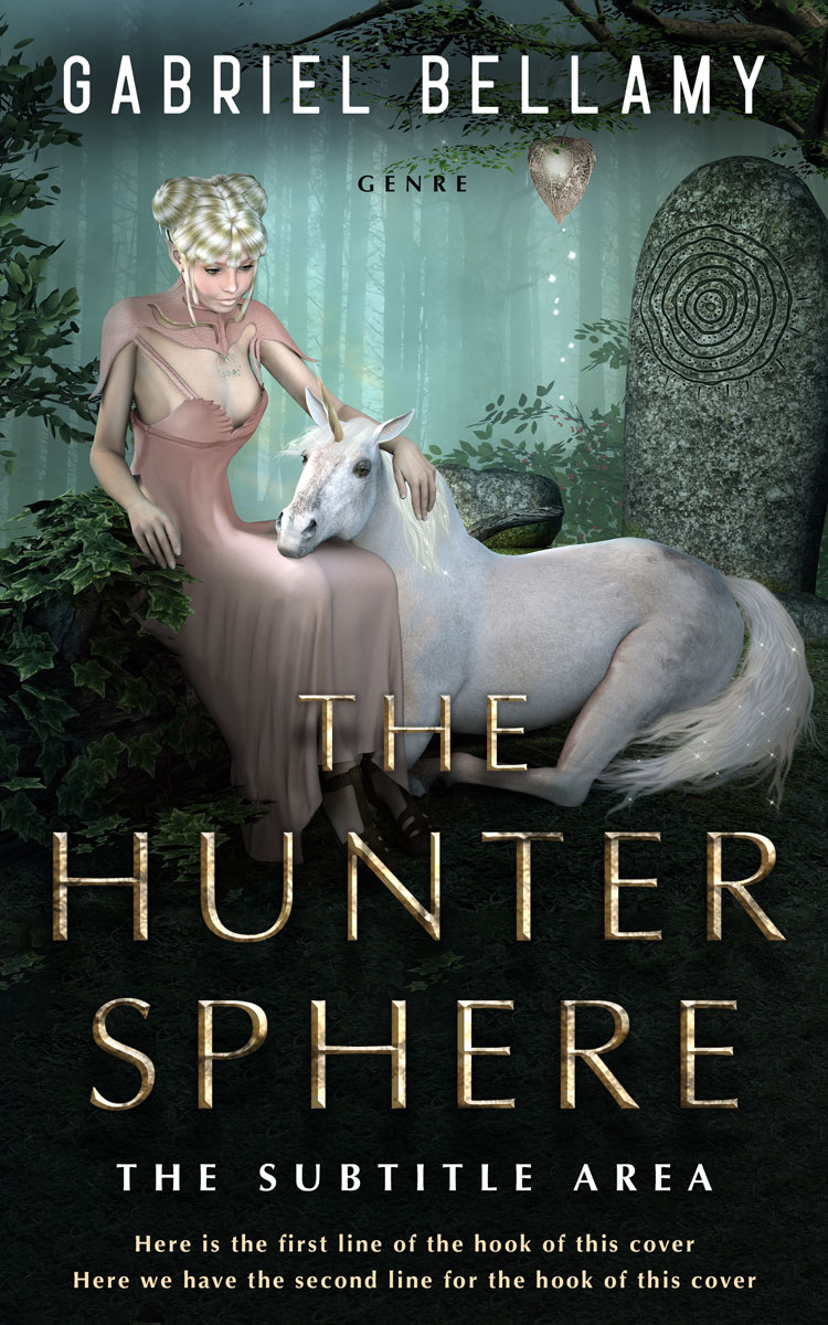 2D view of Heavy Metal #26191 - Premade Fantasy Book Cover