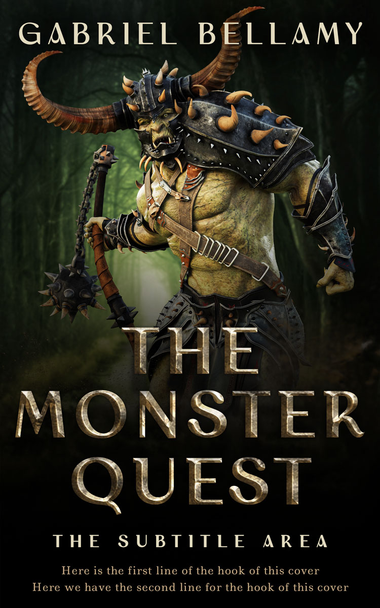 2D view of Rangoon Green #26203 - Premade Fantasy Book Cover