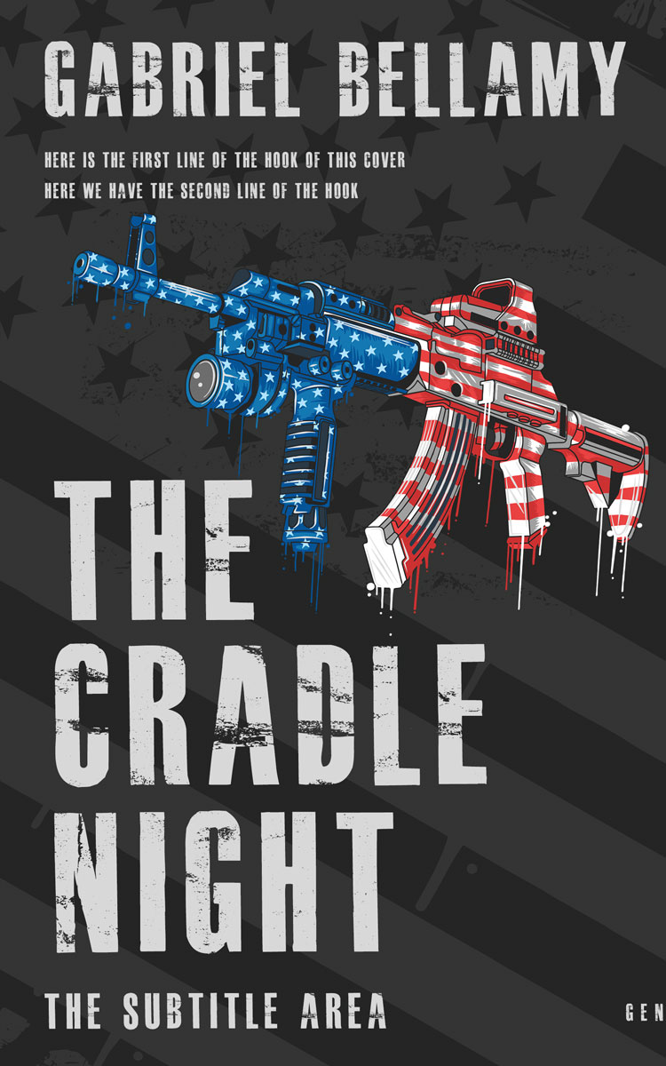 2D view of Shark #26270 - Premade Action & Adventure Book Cover | BookCoverZone