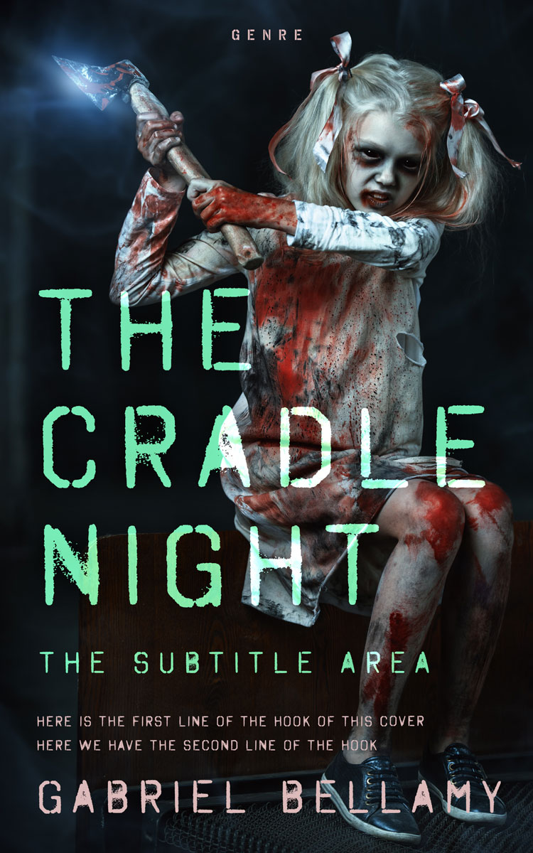 2D view of Premade Horror Book Cover - Woodsmoke