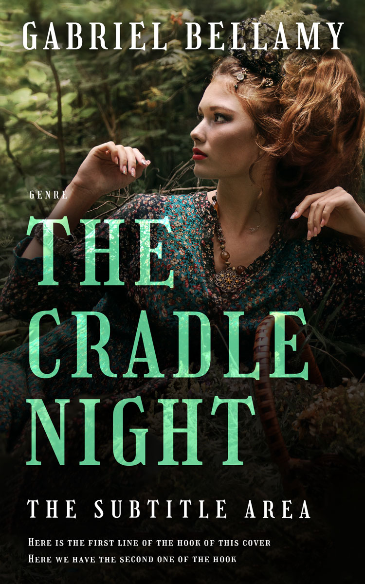 2D view of Premade Romance Book Cover - Rangoon Green