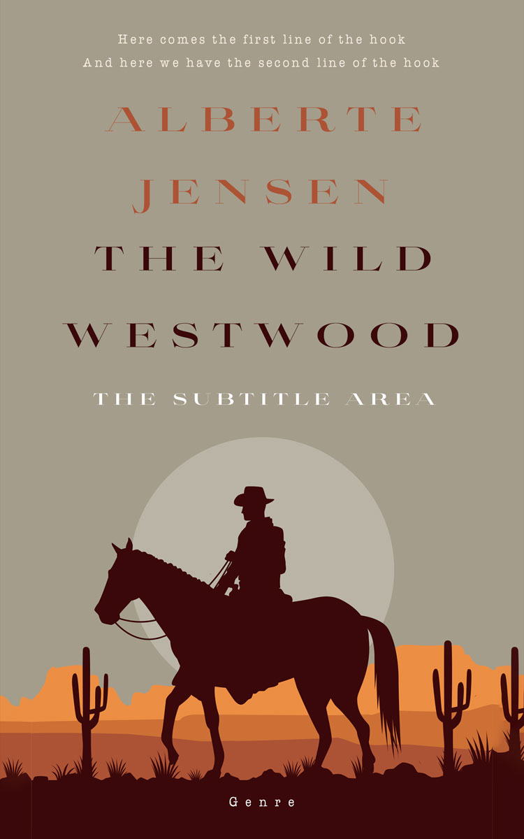 2D view of Premade Action & Adventure Book Cover - Gray Olive