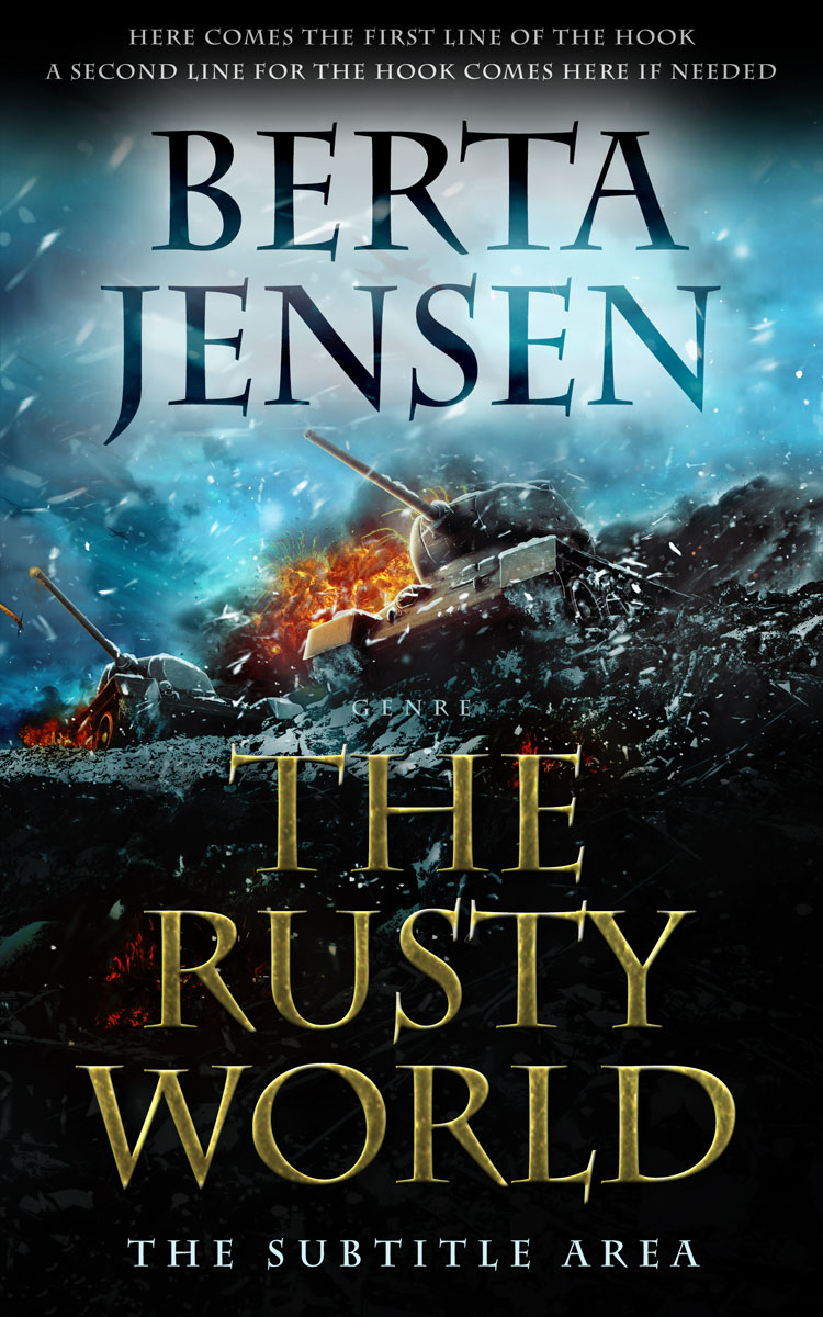 2D view of Powder Ash #26406 - Premade Apocalyptica Book Cover