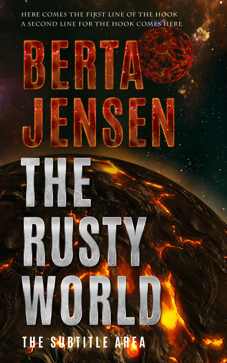 2D view of Old Rose #26413 - Premade Science Fiction Book Cover