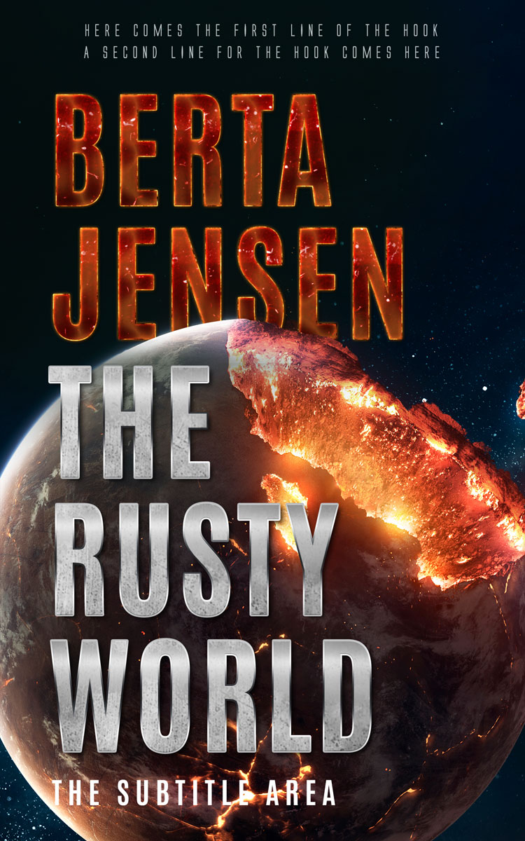 2D view of Antique Brass #26414 - Premade Apocalyptica Book Cover