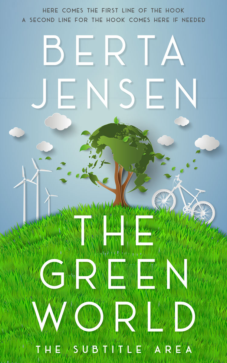 2D view of Premade Nature Book Cover - Casper