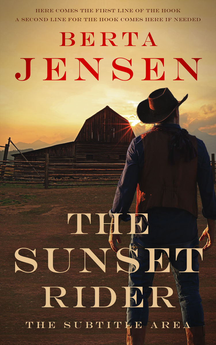 2D view of Treehouse #26436 - Premade Western Book Cover