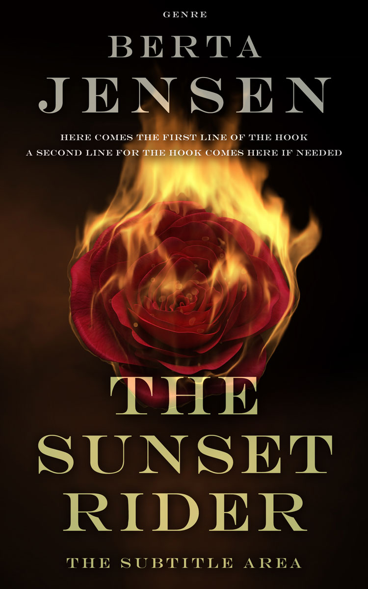 2D view of Premade Romance Book Cover - Crowshead