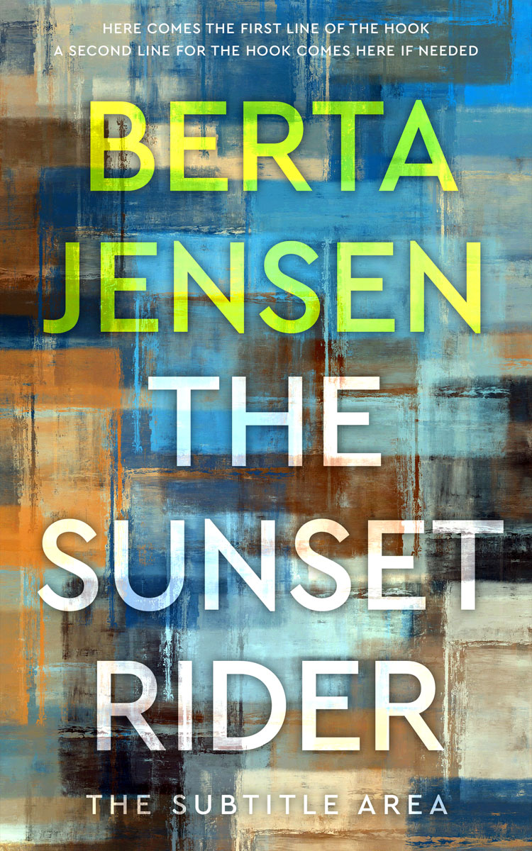 2D view of Premade Abstract Book Cover - Corduroy