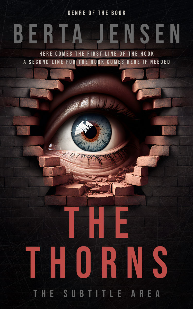 2D view of Cocoa Brown #26478 - Premade Mystery & Thriller & Suspense Book Cover