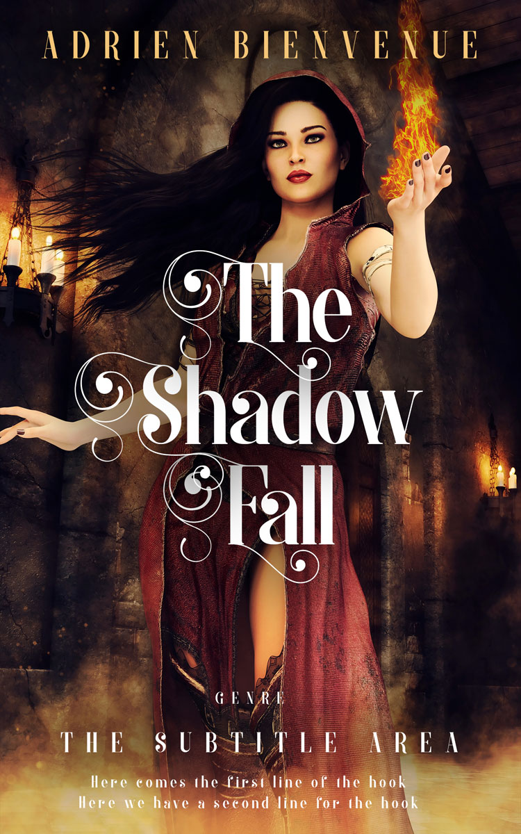 2D view of Whiskey #26485 - Premade Fantasy Book Cover