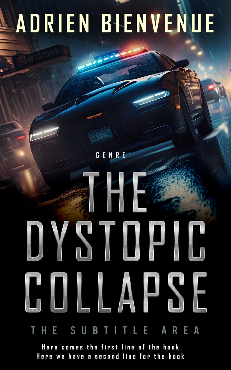 2D view of Black #26492 - Premade Mystery & Thriller & Suspense Book Cover