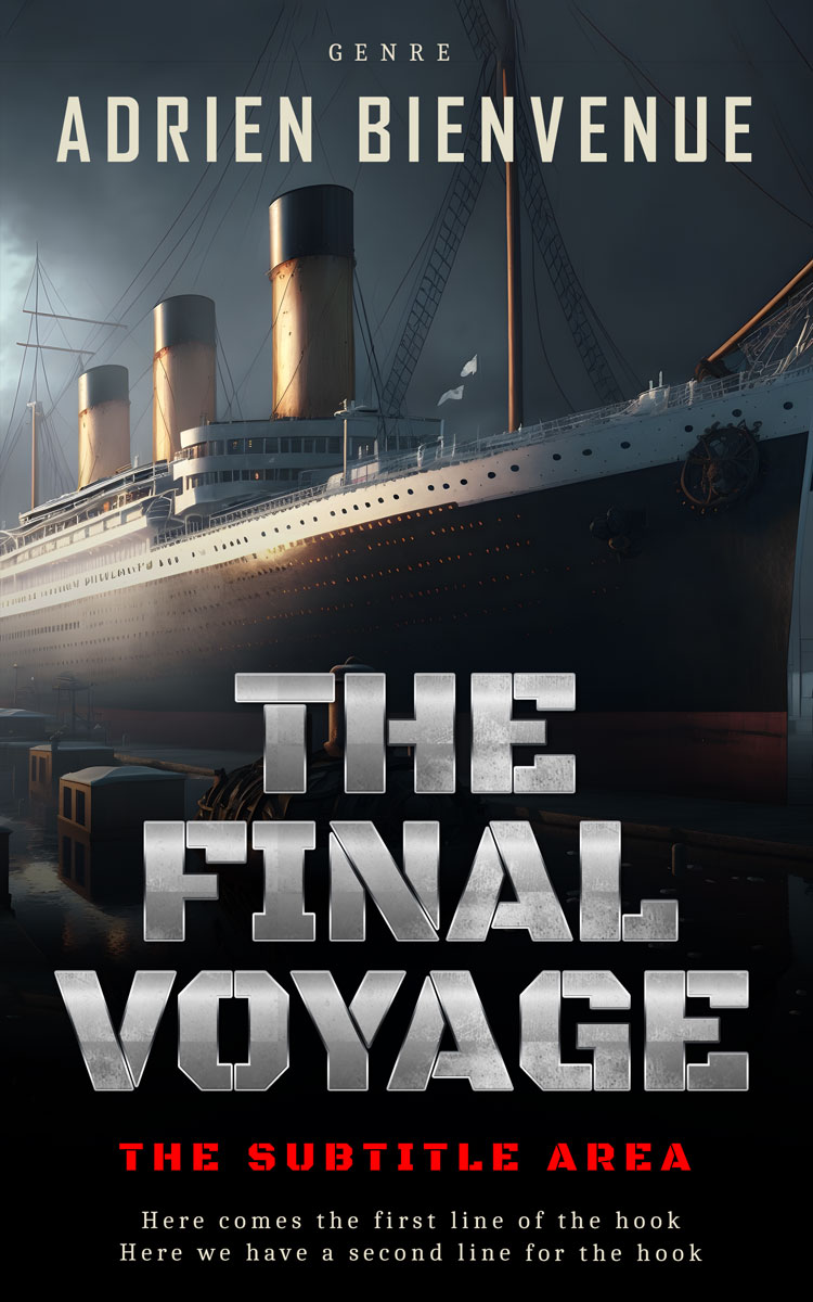 2D view of Shark #26498 - Premade Historical Book Cover