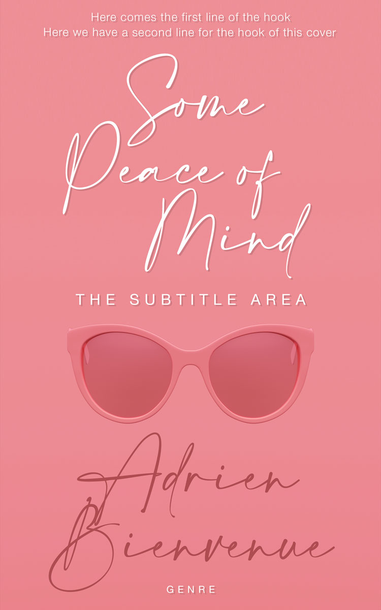 2D view of Sea Pink #26519 - Premade Abstract Book Cover
