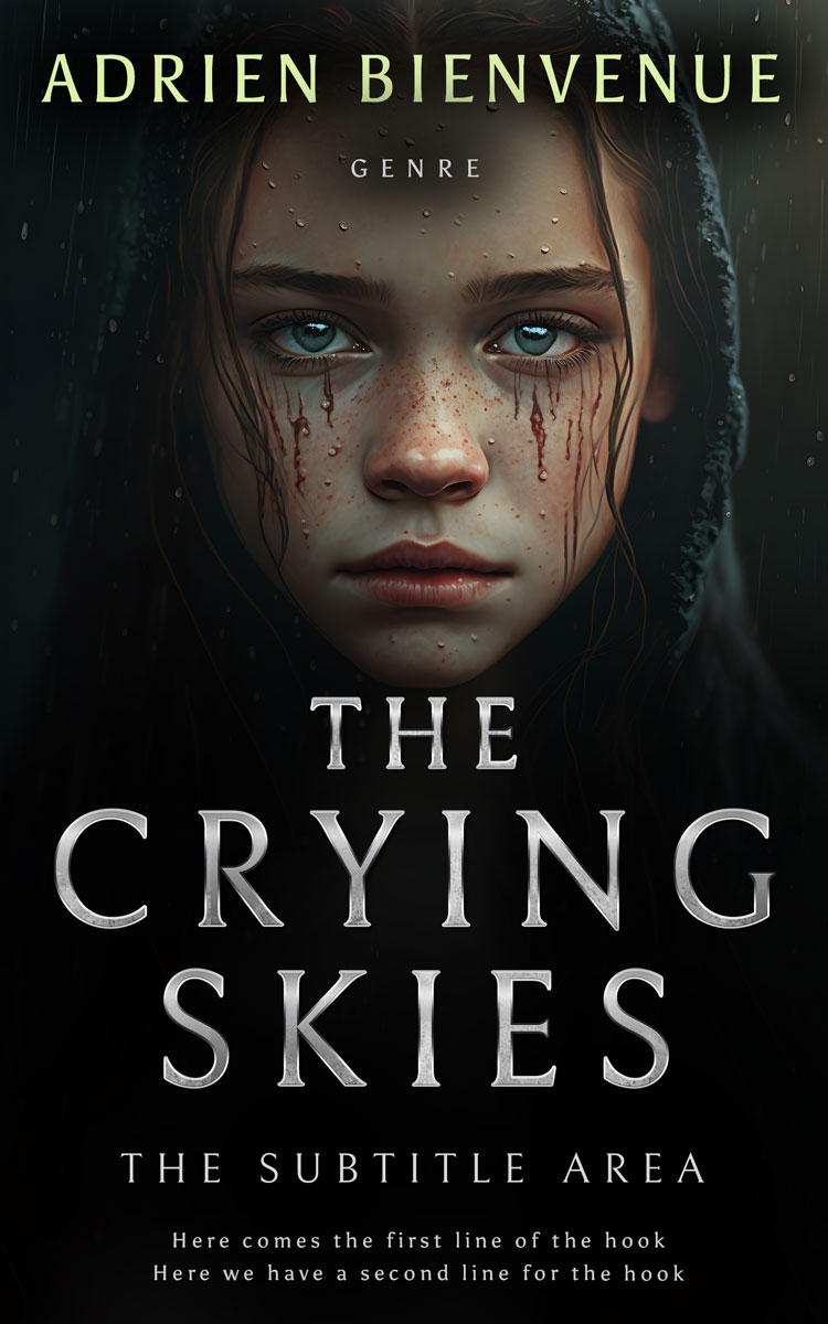 2D view of Premade Teen & Young Adult Book Cover - Heavy Metal