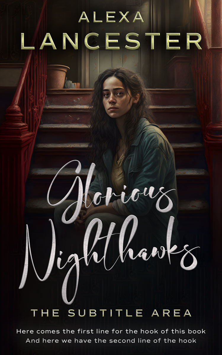 2D view of Premade Teen & Young Adult Book Cover - Cocoa Brown