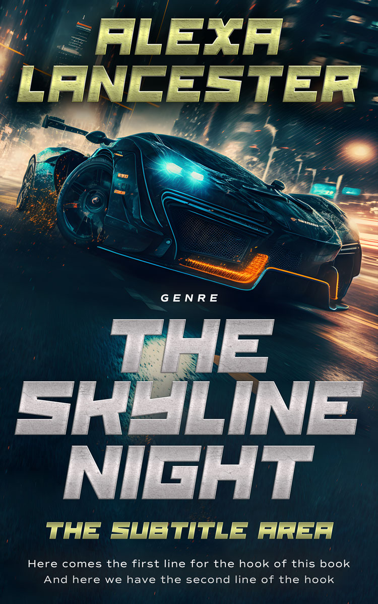 2D view of Premade Mystery & Thriller & Suspense Book Cover - Bison Hide