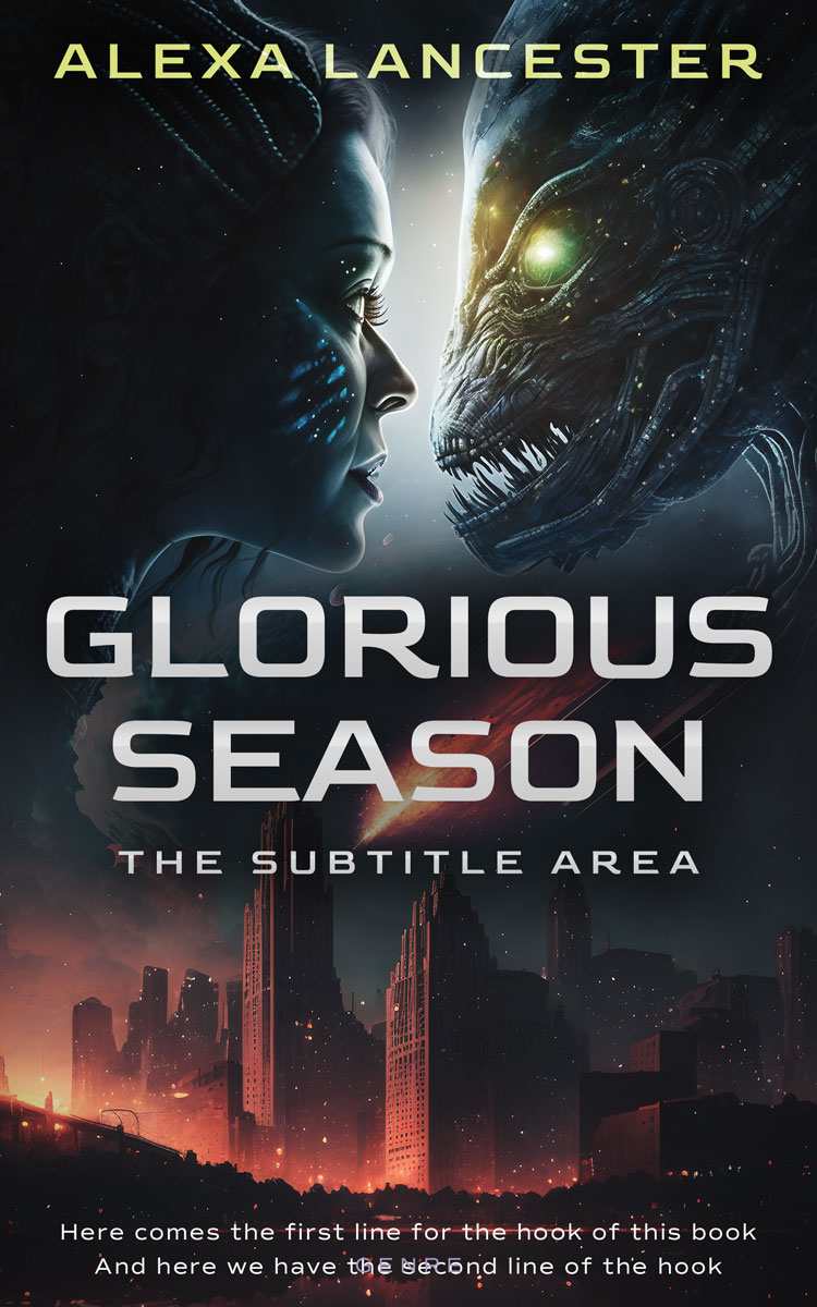 2D view of Shark #26571 - Premade Apocalyptica Book Cover | BookCoverZone