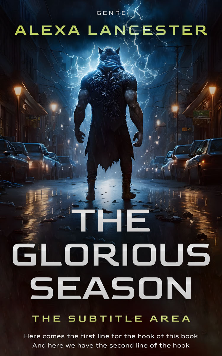 2D view of Shark #26582 - Premade Horror Book Cover