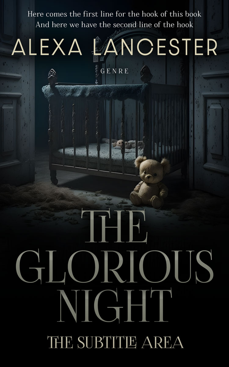 2D view of Premade Mystery & Thriller & Suspense Book Cover - Woodsmoke