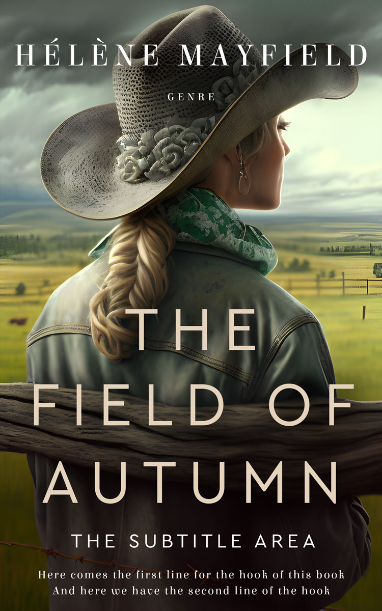 2D view of Premade Romance Book Cover - Rangitoto