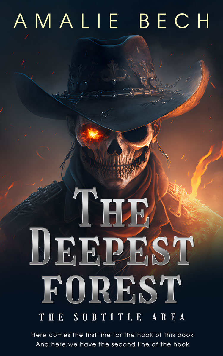 2D view of Mirage #26690 - Premade Horror Book Cover