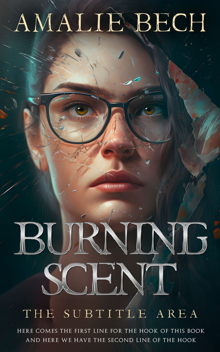 2D view of Premade Mystery & Thriller & Suspense Book Cover - Outer Space