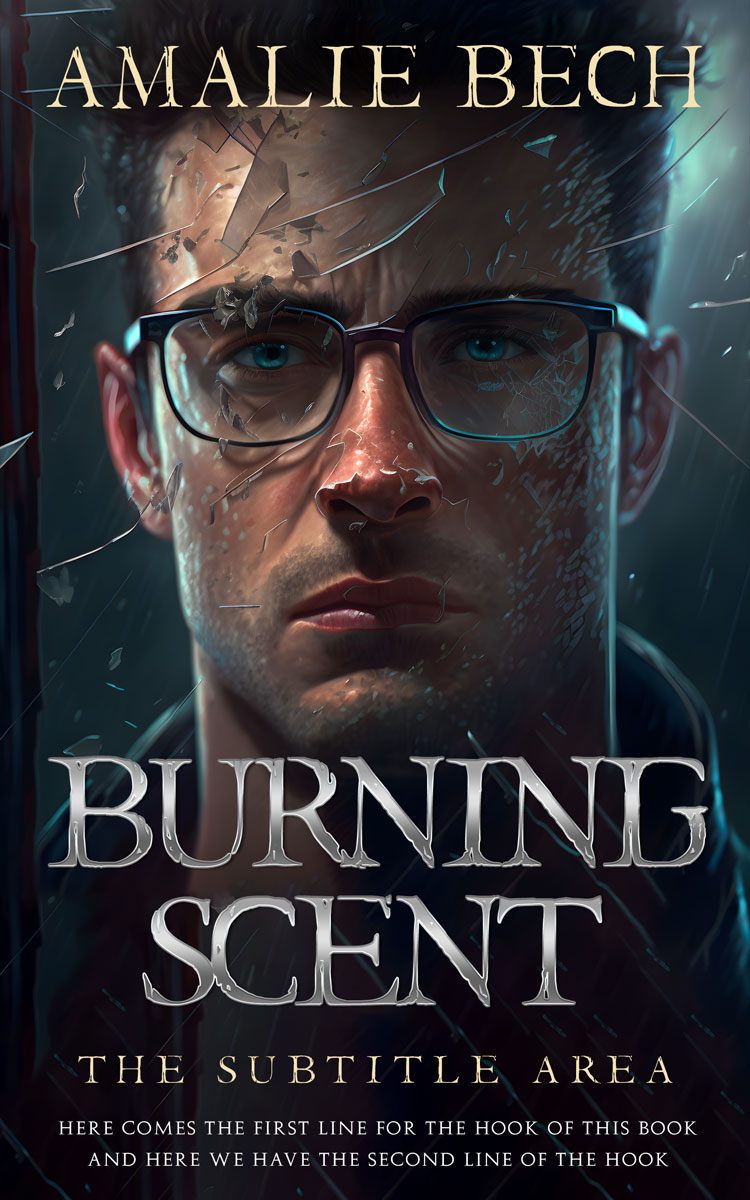 2D view of Shark #26700 - Premade Mystery & Thriller & Suspense Book Cover