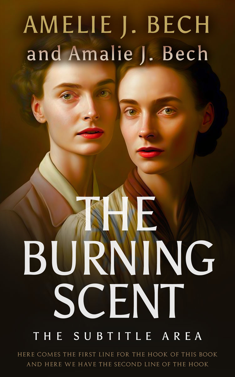 2D view of Premade Historical Book Cover - Graphite