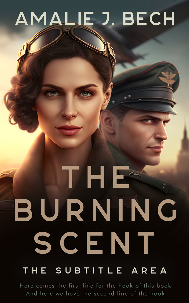 2D view of Sorrell Brown #26744 - Premade Romance Book Cover