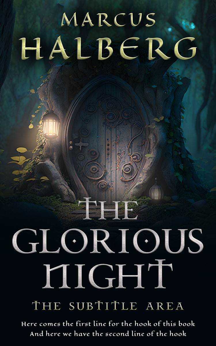 2D view of Bunker #26750 - Premade Fantasy Book Cover