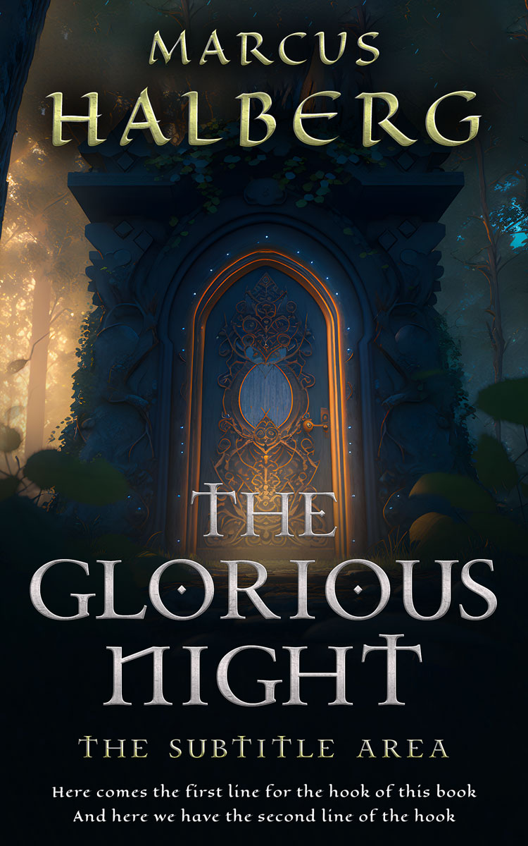 2D view of Bunker #26753 - Premade Fantasy Book Cover