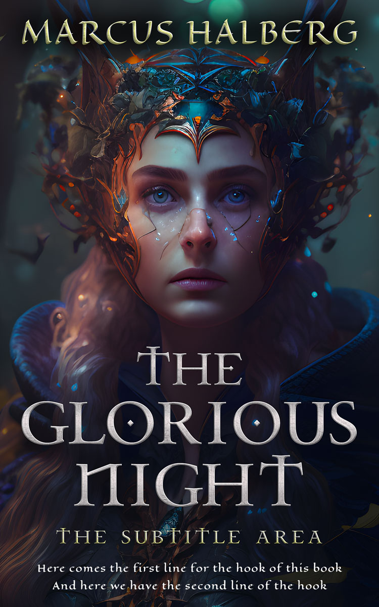 2D view of Charade #26755 - Premade Fantasy Book Cover