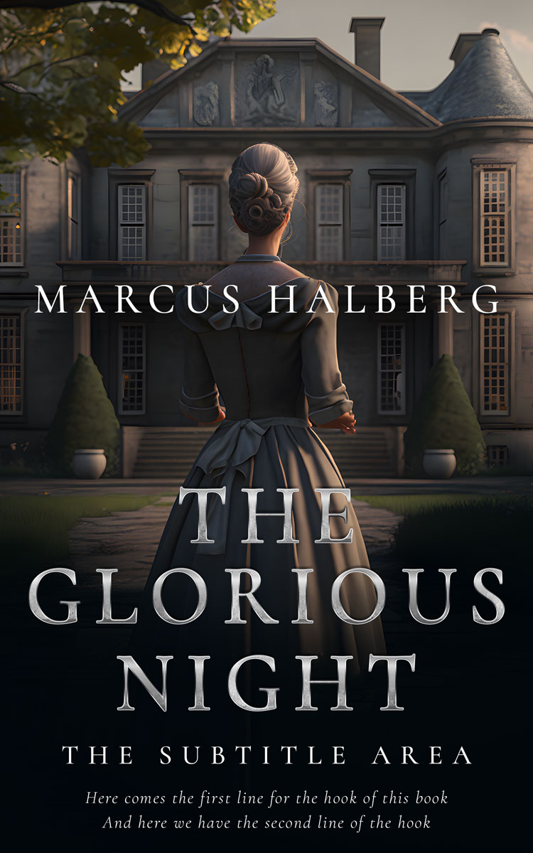 2D view of Cod Gray #26764 - Premade Historical Book Cover