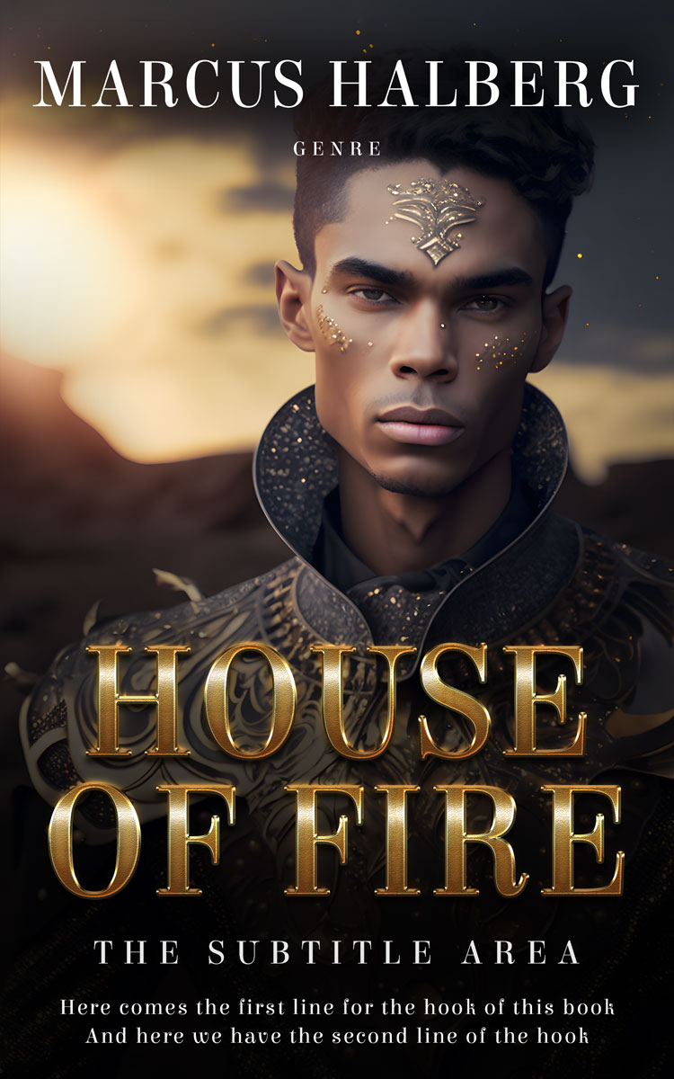 2D view of Tan #26796 - Premade Science Fiction Book Cover