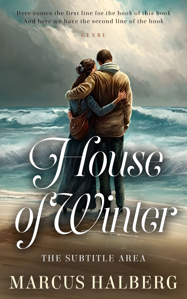 2D view of Fuscous Gray #26806 - Premade Romance Book Cover