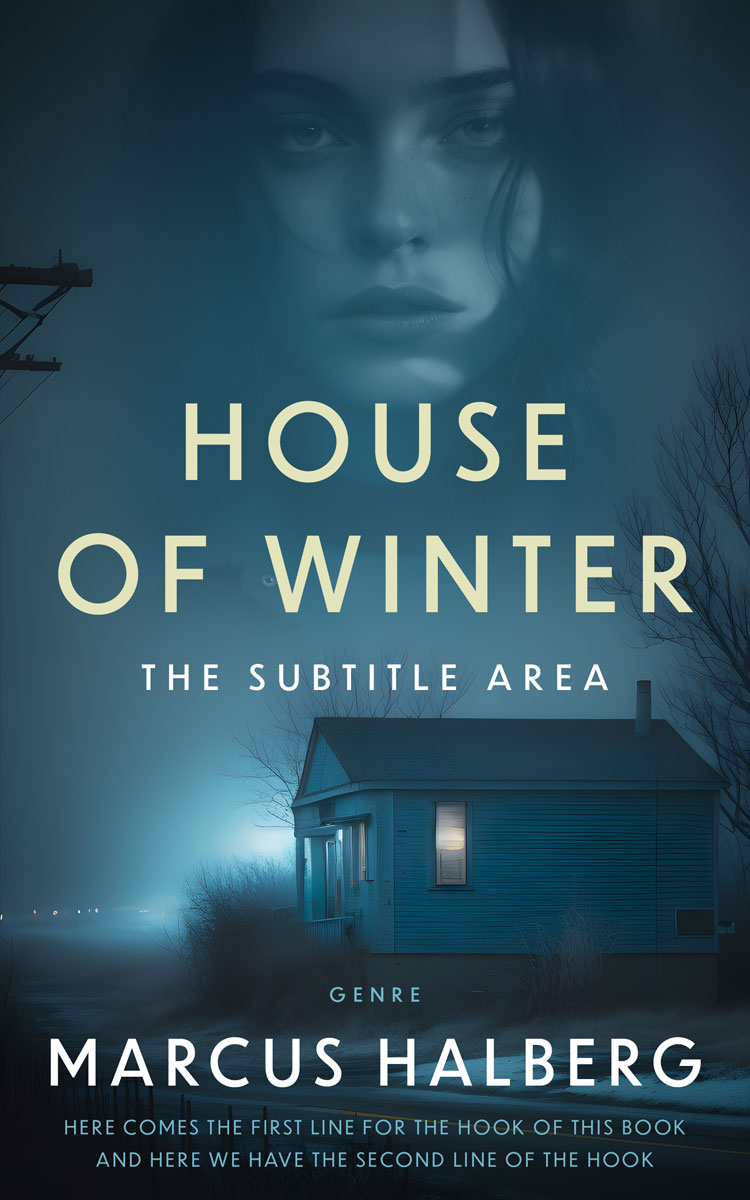 2D view of Blue Dianne #26814 - Premade Mystery & Thriller & Suspense Book Cover