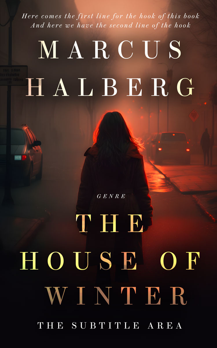 2D view of Premade Mystery & Thriller & Suspense Book Cover - Cocoa Brown