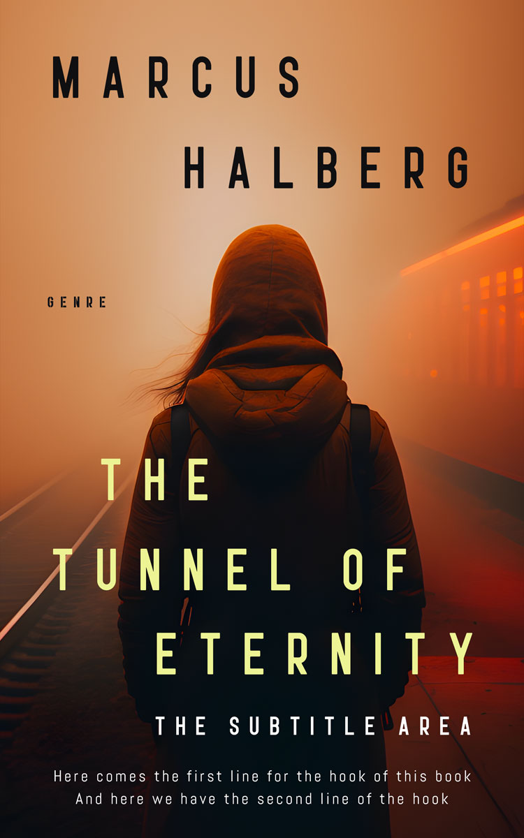 2D view of Premade Mystery & Thriller & Suspense Book Cover - Antique Brass