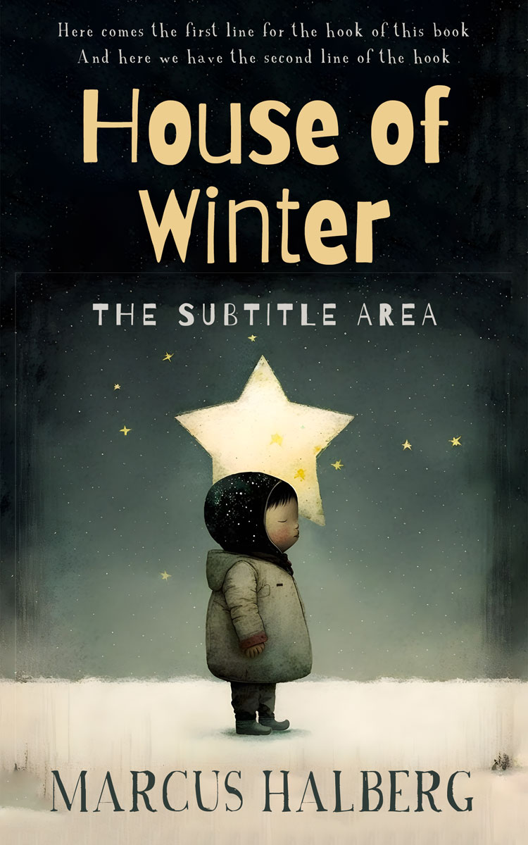 2D view of Grain Brown #26851 - Premade Surreal Book Cover