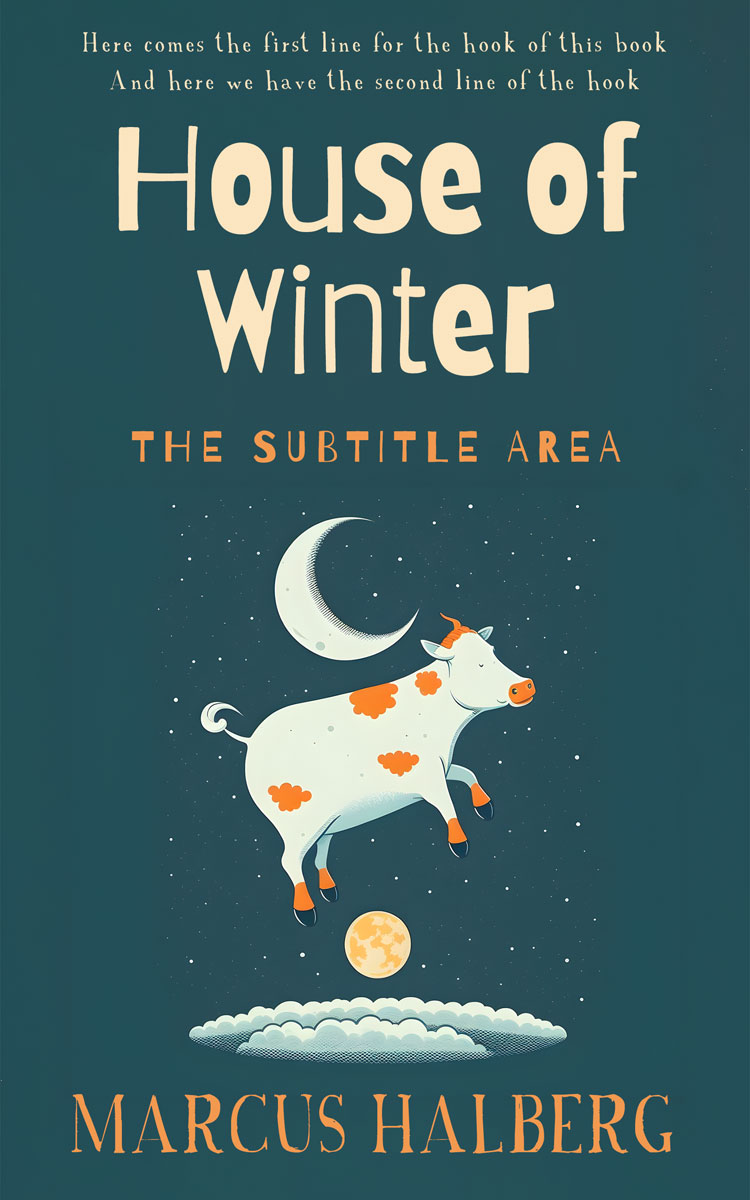 2D view of Blue Dianne #26853 - Premade Surreal Book Cover