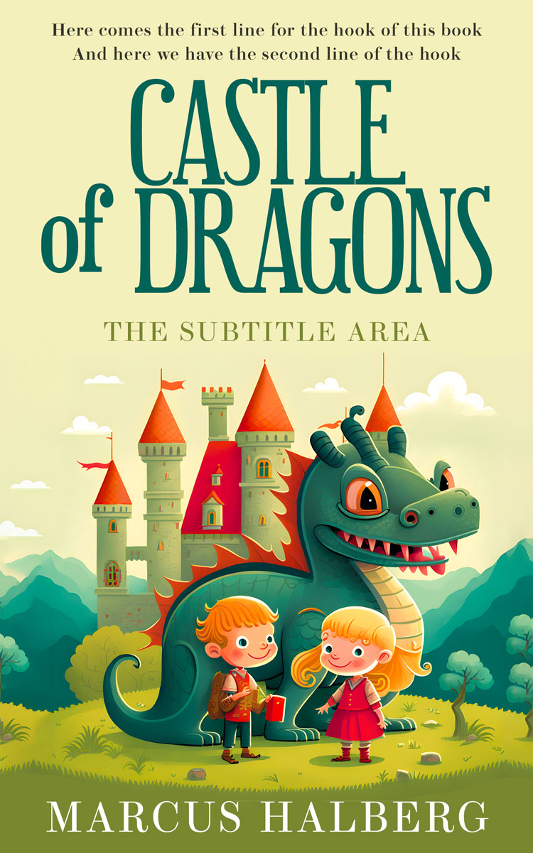 2D view of Premade Fantasy Book Cover - Genoa