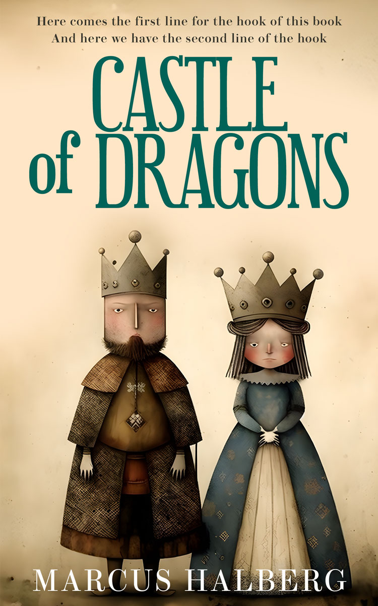 2D view of Heavy Metal #26860 - Premade Royal Romance Book Cover