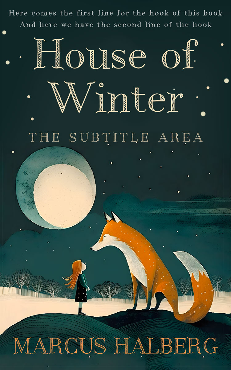 2D view of Gable Green #26872 - Premade Fantasy Book Cover