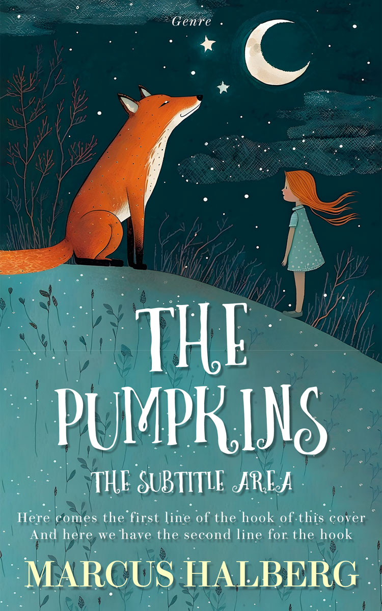 2D view of Premade Fantasy Book Cover - Casal